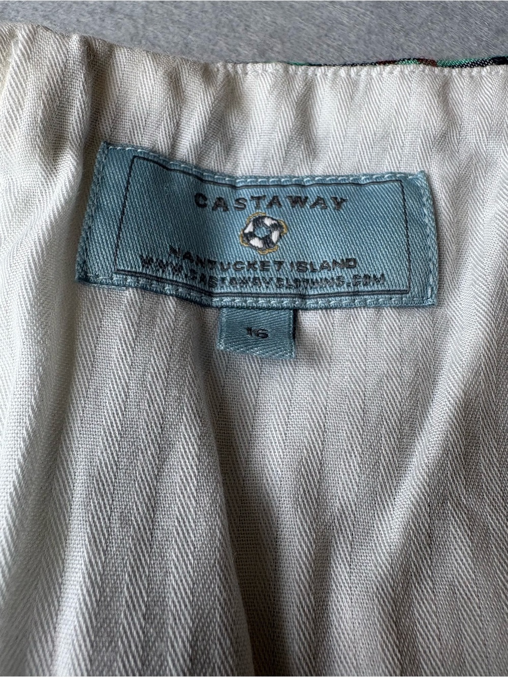 Castaway Nantucket Plaid Madras Patchwork Cotton Skirt Multicolor Sz16 SEE NOTE! - Picture 2 of 12